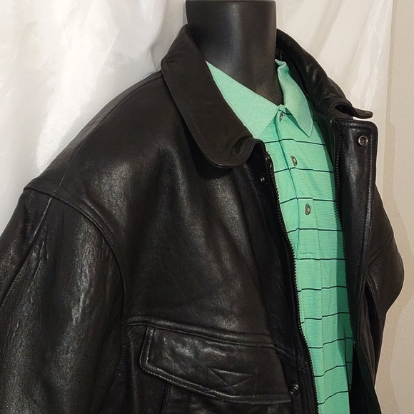 GREG BELL Vintage MENS LEATHER JACKET - Picture 3 of 9